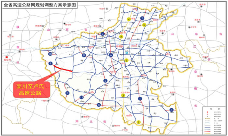 河南高速规划图 高清图片