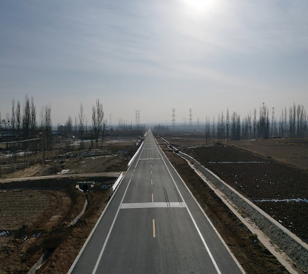 国道344线红寺堡过境段公路正式通车.