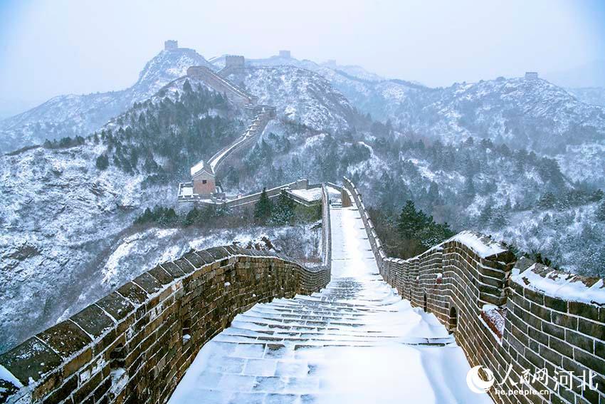 【图片直击】金山岭长城雪景如画