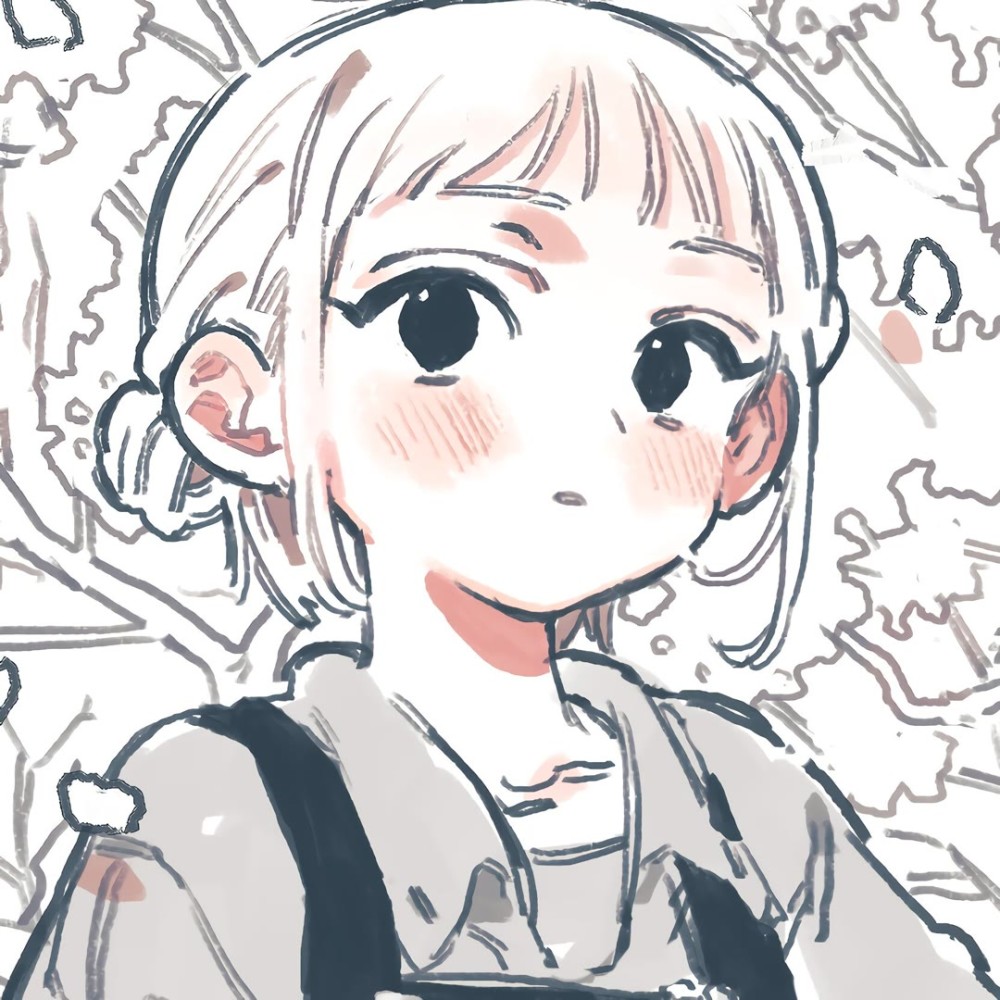 动漫手绘女头 在充满稻香的晴天里 一路向北会遇到花海嘛