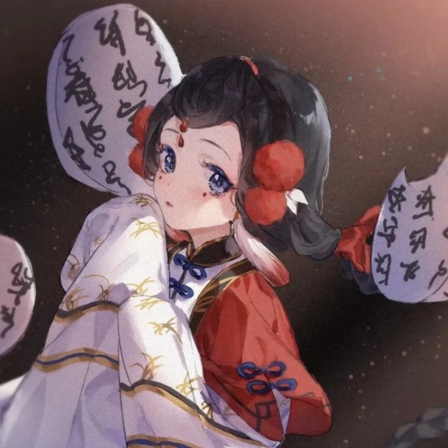 汉服小姐姐头像|院子里有雨 隐隐约约青藤向上走 你穿了浅青色汉服 赠