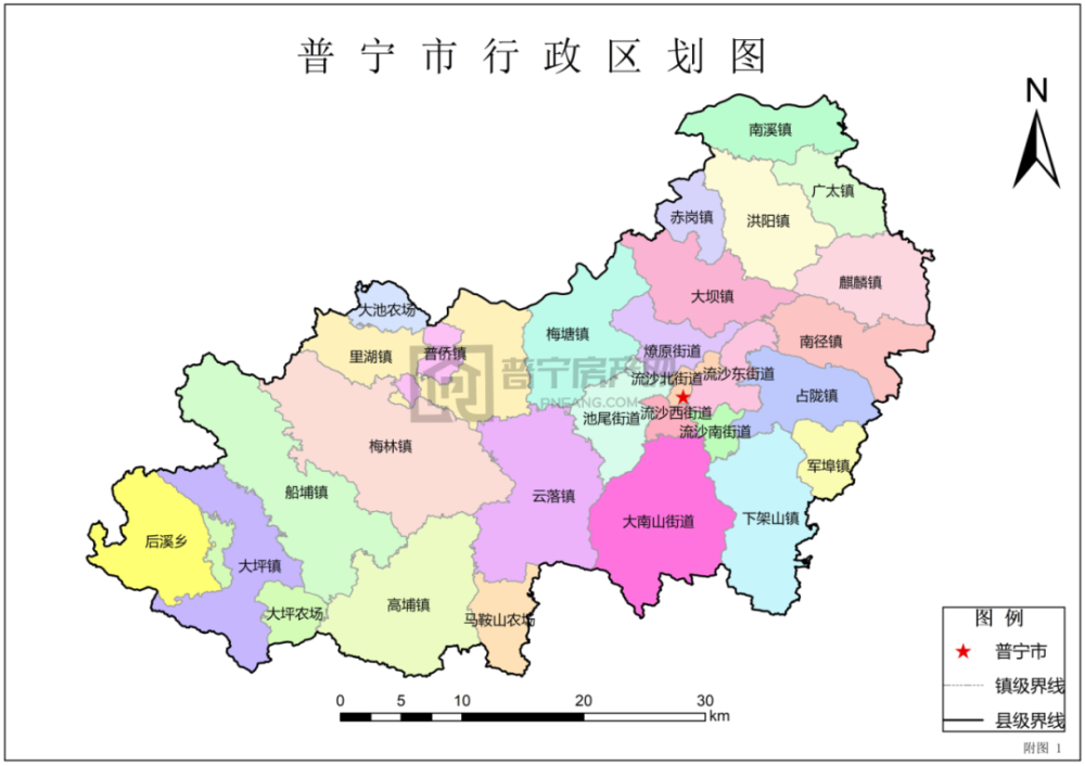 普宁军埠镇地图图片