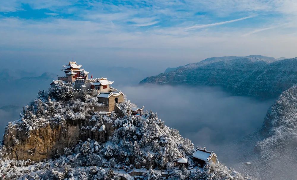 立冬初雪惊艳了珏山的冬日时光