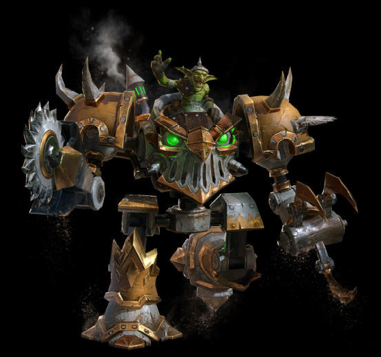 伐木机是地精工程中让人印象深刻的一种机械,最早出自暴雪经典rts游戏