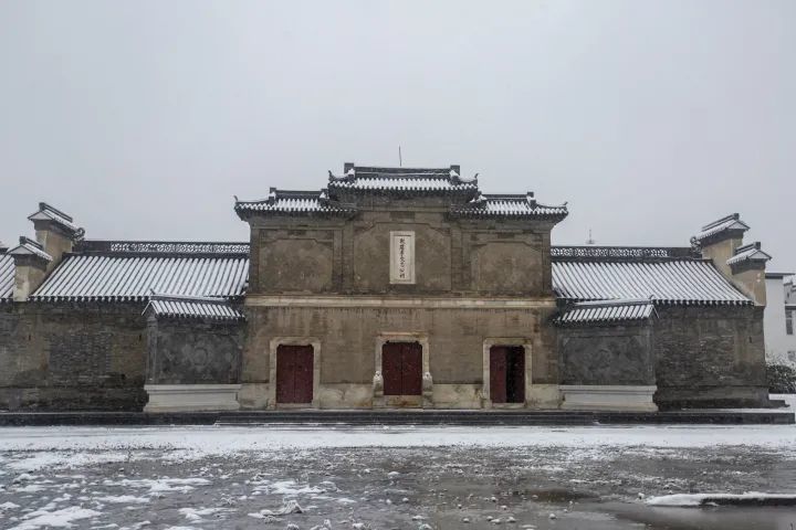 一眼阅百年淮军公所沧桑雪景