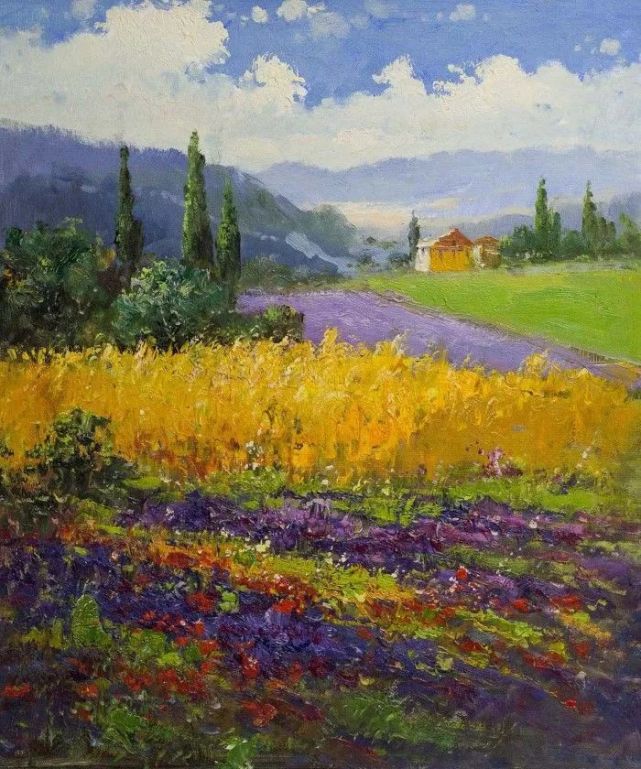 俄罗斯著名画家安德烈·萨拉巴林风景油画作品欣赏