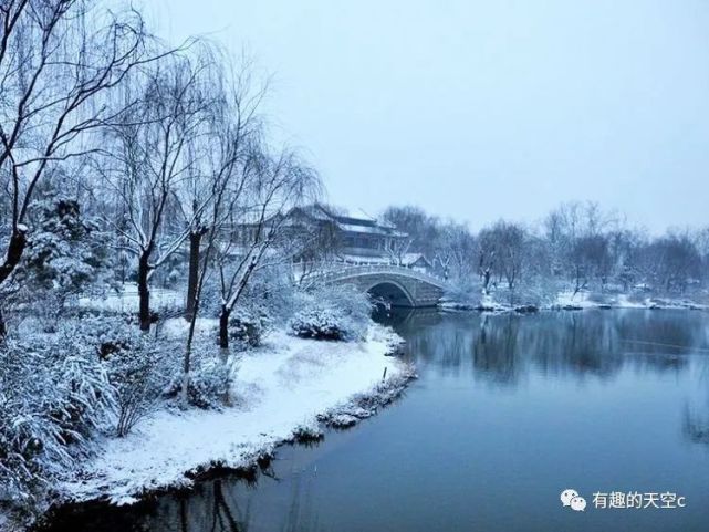 济南的第一场雪,不期而遇,新冬初雪,春天还会远吗