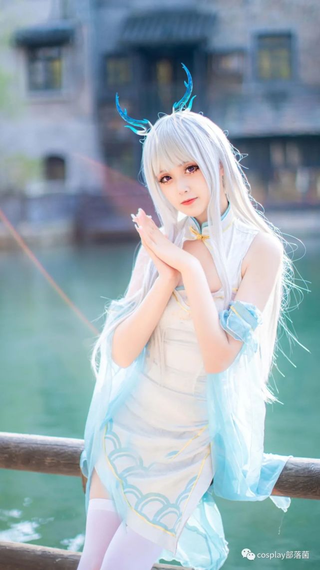 cos:王者荣耀西施同人旗袍cos正片@秋楚楚