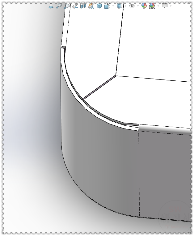 solidworks展開鈑金圓角的第三種畫法