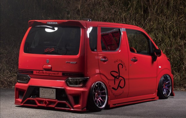 铃木wagonr变身"霸天虎",炫酷造型氮气避震,还看啥飞度