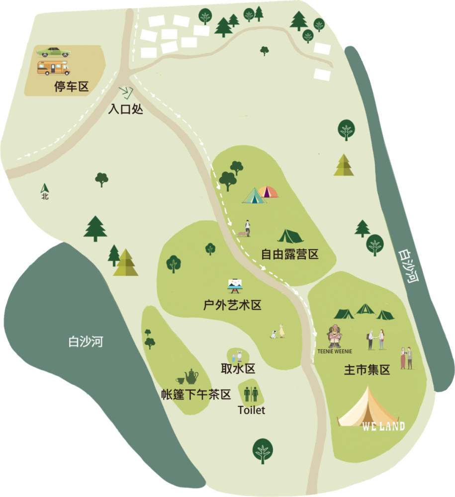 静谧森林地图图片
