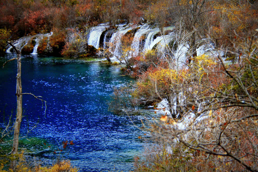 九寨溝旅遊文化景區風景真的是山美水美風景更美