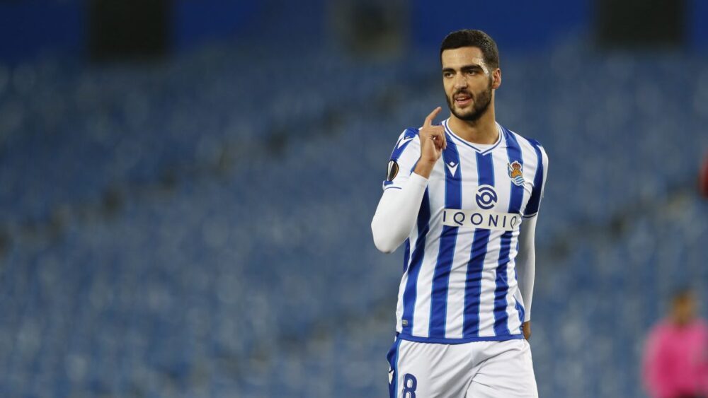 除了贝林厄姆利物浦也在关注皇家社会中场梅里诺