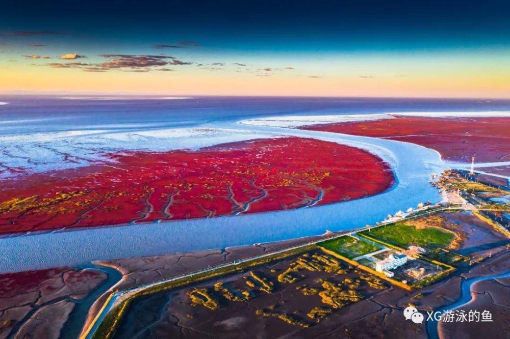 辽河口红海滩水润盘锦75
