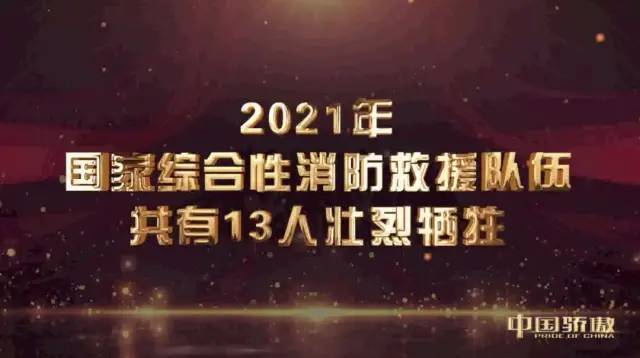 赴汤蹈火,竭诚为民—2021年"119全国消防日"特别节目《中国骄傲》