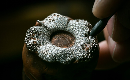 雪花镶嵌工艺你的首饰也能钻石纷飞