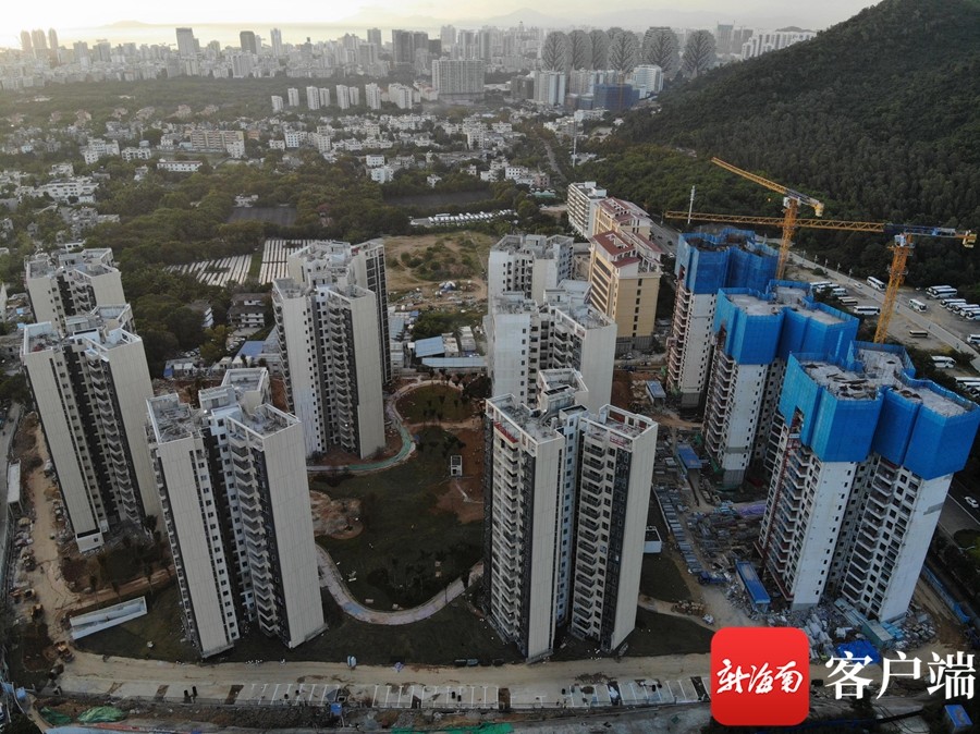 三亚万科临春安居房项目主体结构全面封顶预计年底交付705套安居房