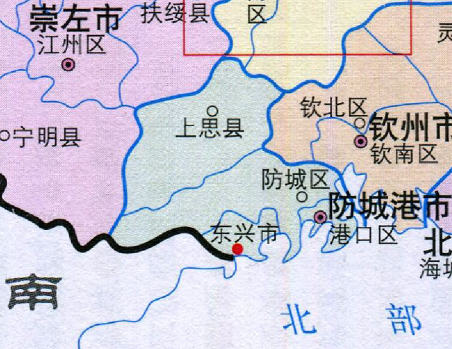 防城港市人口分佈:港口區24.43萬,上思縣19.48萬