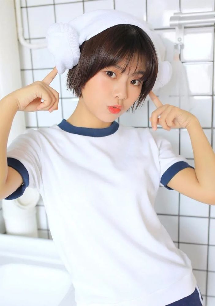 日系短发运动女生,元气满满_腾讯新闻