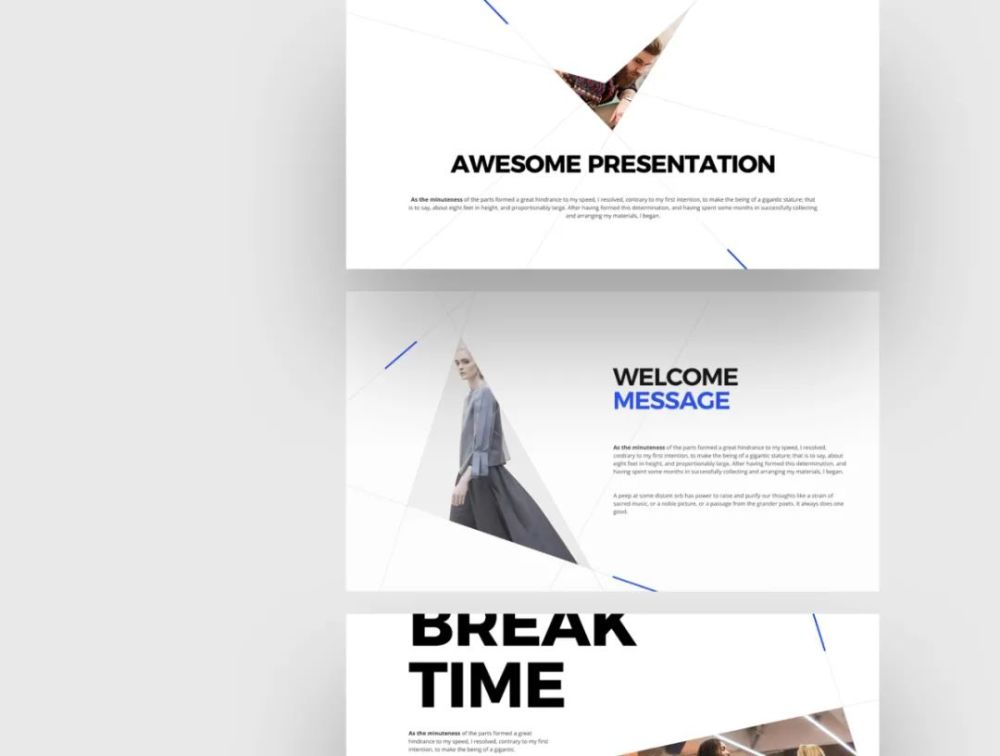 時尚簡介人物團隊介紹ppt模版pola – powerpoint design template