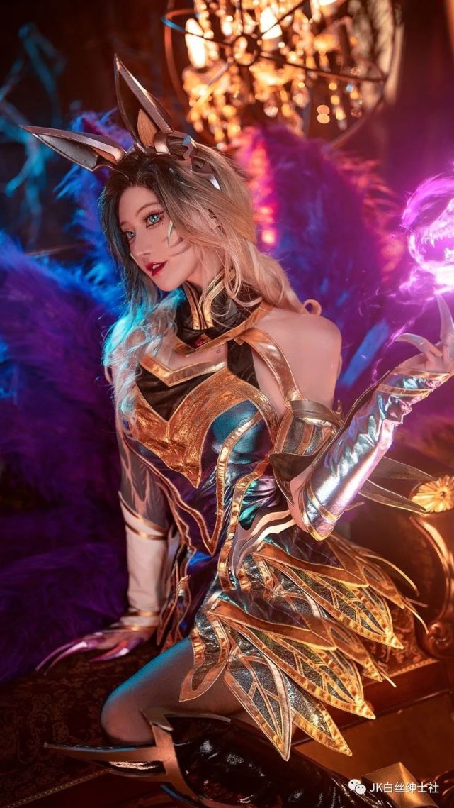 cos:67英雄联盟手游魔女阿狸cos正片露儿大魔王