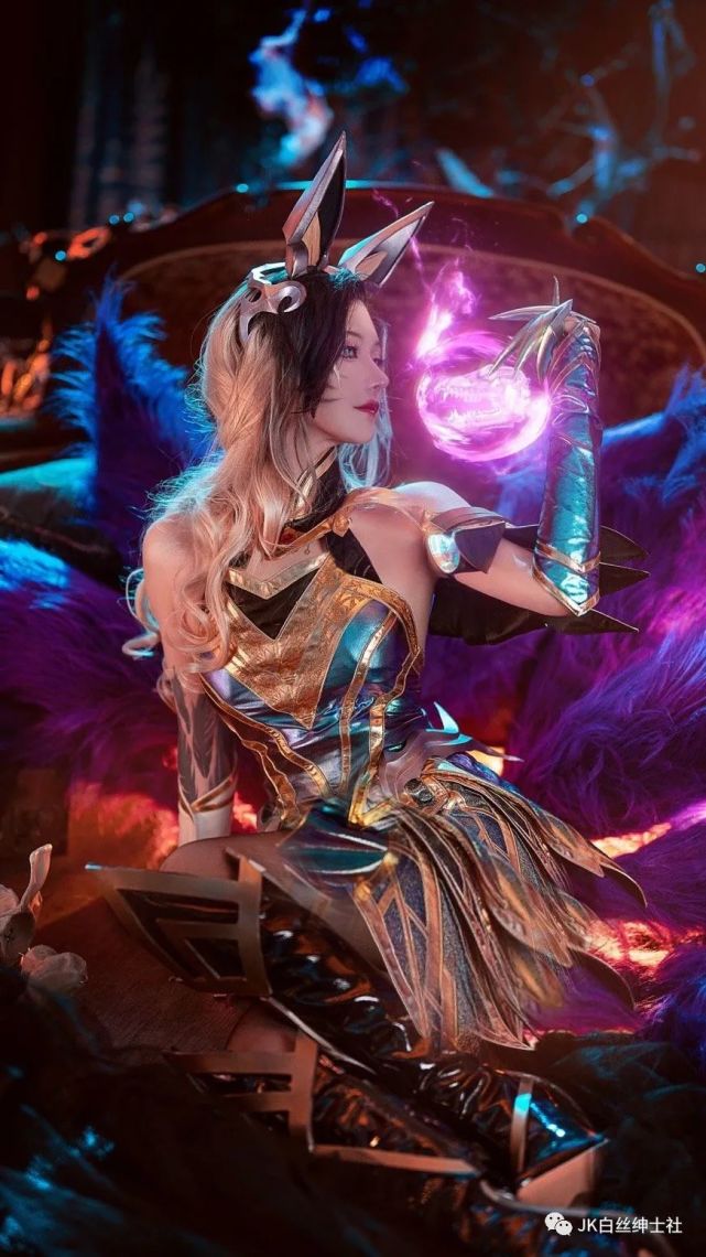 cos:67英雄联盟手游魔女阿狸cos正片露儿大魔王