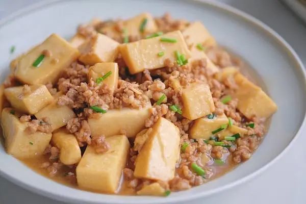 肉末焖豆腐,豆腐又嫩又滑,汤汁浓郁,看着就有胃口_腾讯新闻