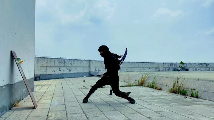 他自称古武技传承者,打破吉尼斯世界纪录,堪称"水果忍者天花板"