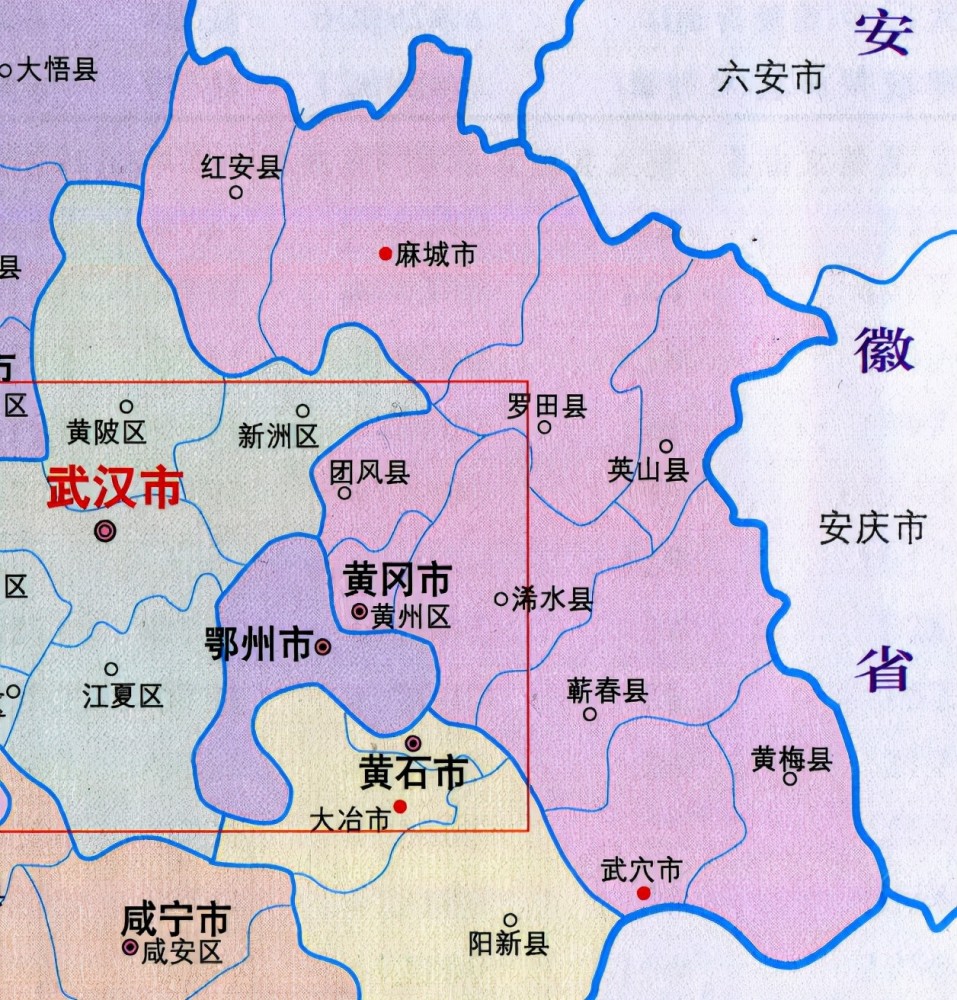 黃岡市人口分佈黃梅縣7878萬人黃州區4569萬人