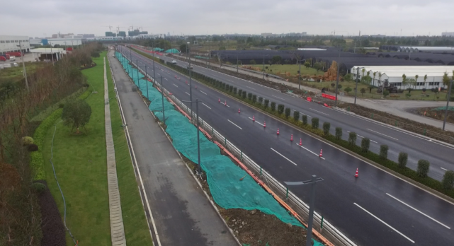 320国道嘉善段整治工程首段路通车