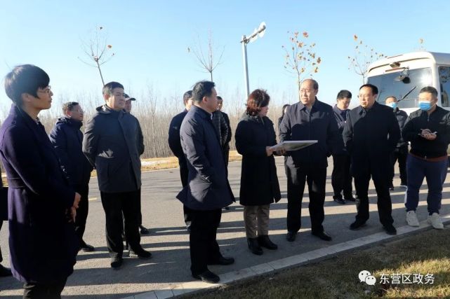 东营区委书记苟宏水,区领导尹晓凤,靳世国陪同调研.