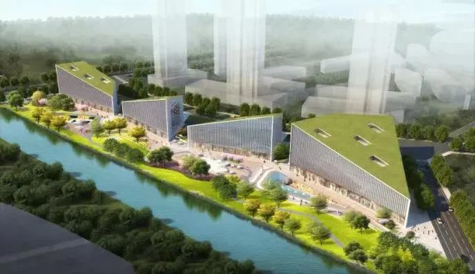 网络直播基地示意图而中央公园(规划中),心海湿地,心海绿廊(规划中)