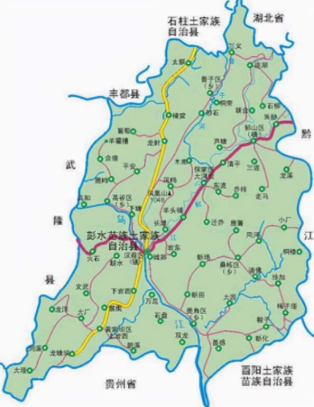 道真县地图全图高清版图片