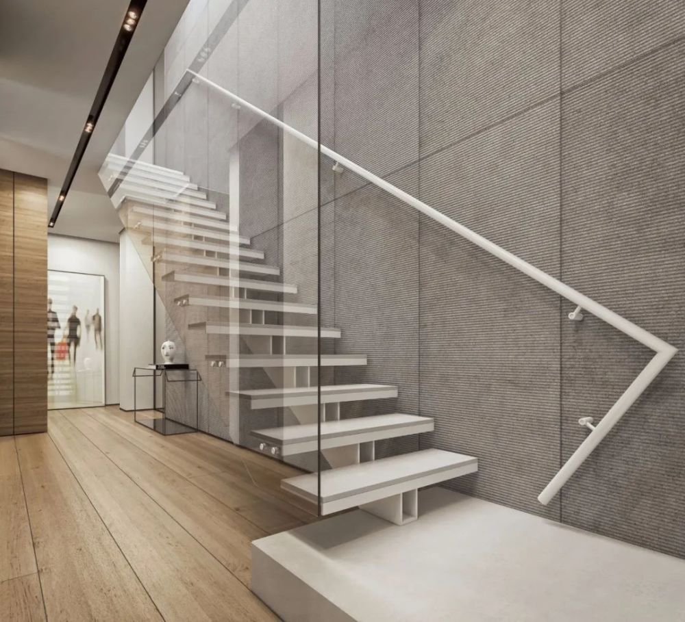 网红悬浮岩板楼梯怎么设计?