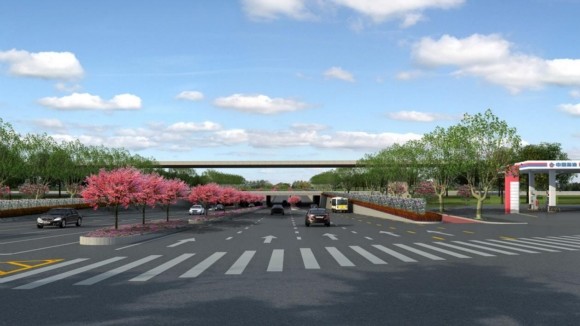 南京江北新区浦珠路新马路将迎新面貌