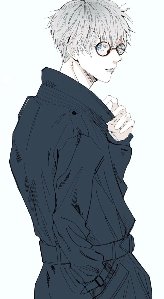 人物插画你永远可以相信戴眼镜的帅哥