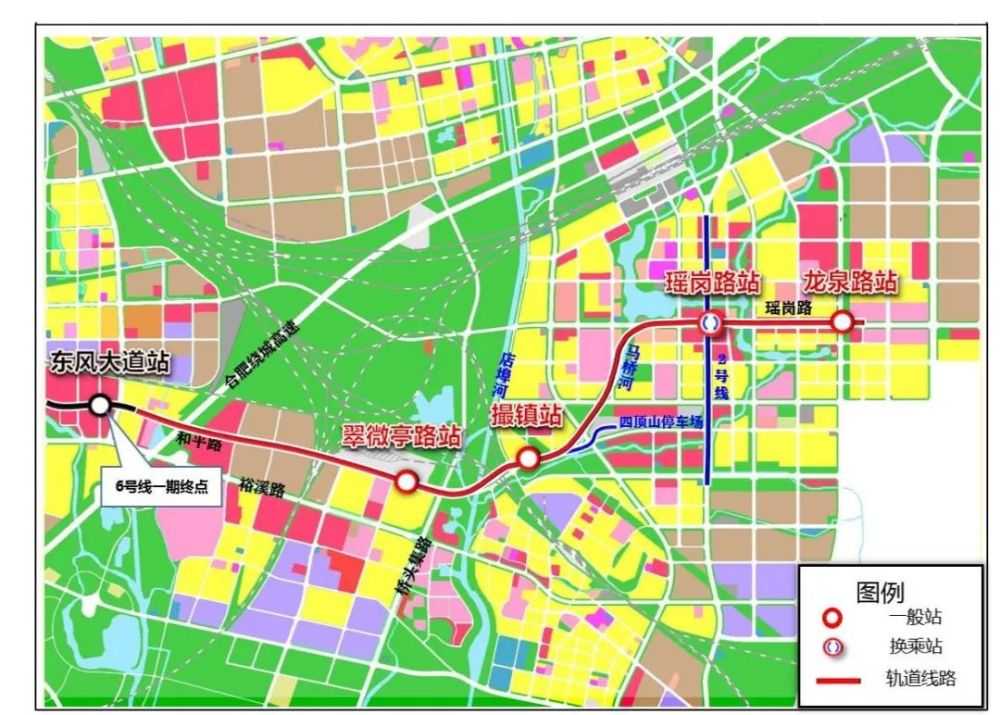 合肥地铁线路图延长线图片