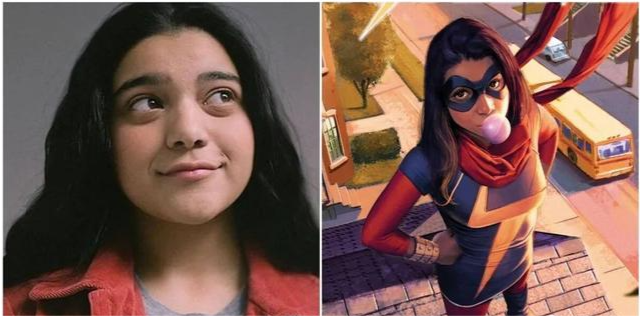 惊奇女士卡玛拉·克汗是漫威首个有自主漫画的穆斯林女英雄,是16岁的