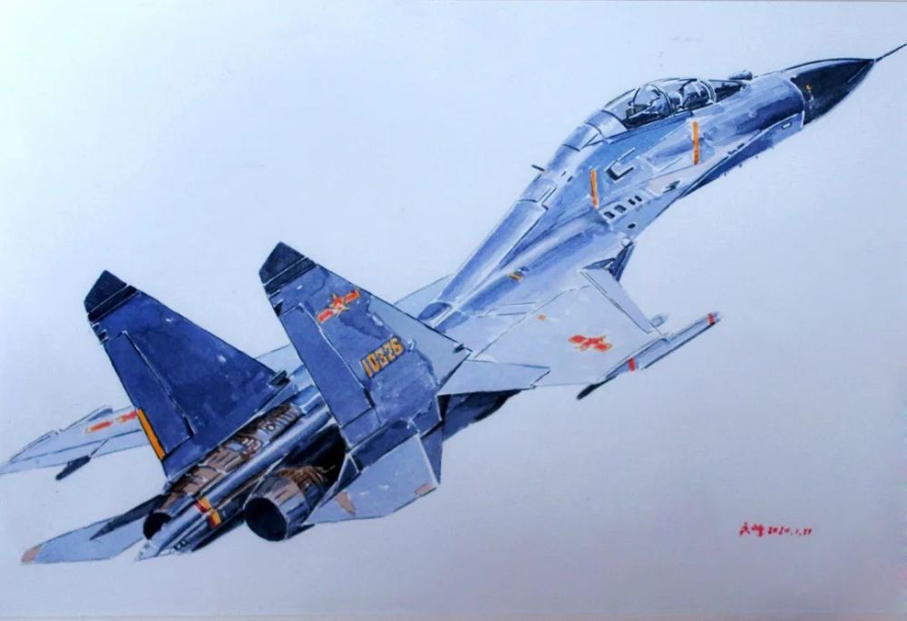 "72年前的今天中国空军成立,我画这些飞机就是为了向大家展现出中国