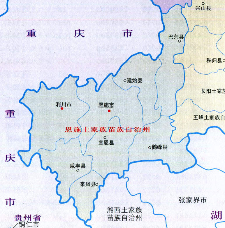 恩施县市地图图片
