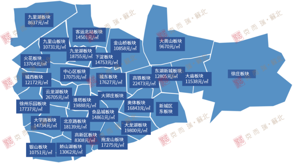 徐州10月最新房价地图曝光 最高环比跌幅超15%