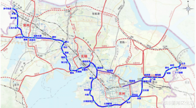 苏锡常城际铁路规划图片