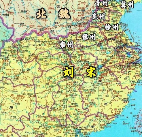 刘宋行政地图图片