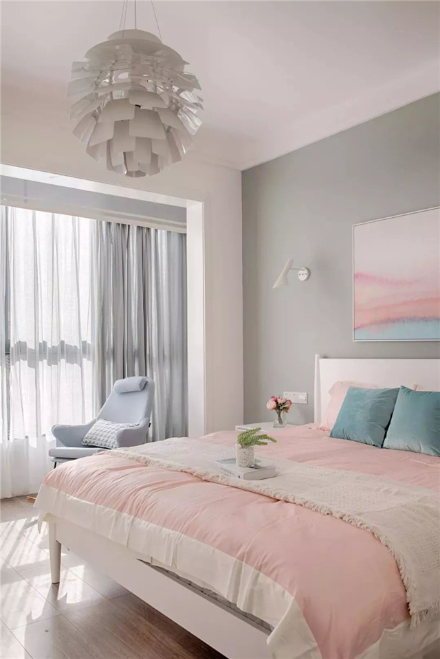 卧室窗帘这样搭,美极了!