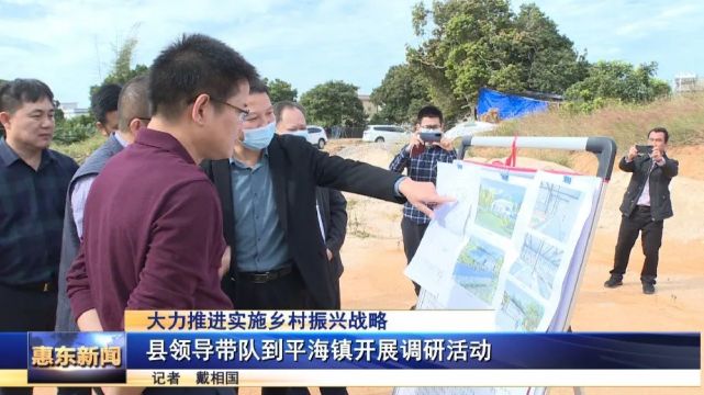 县领导带队到平海镇开展调研活动