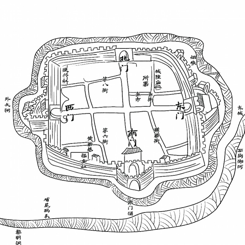 与邻近的惠东平海古城一样,捷胜这里也有"军话",就是外来语言跟本地