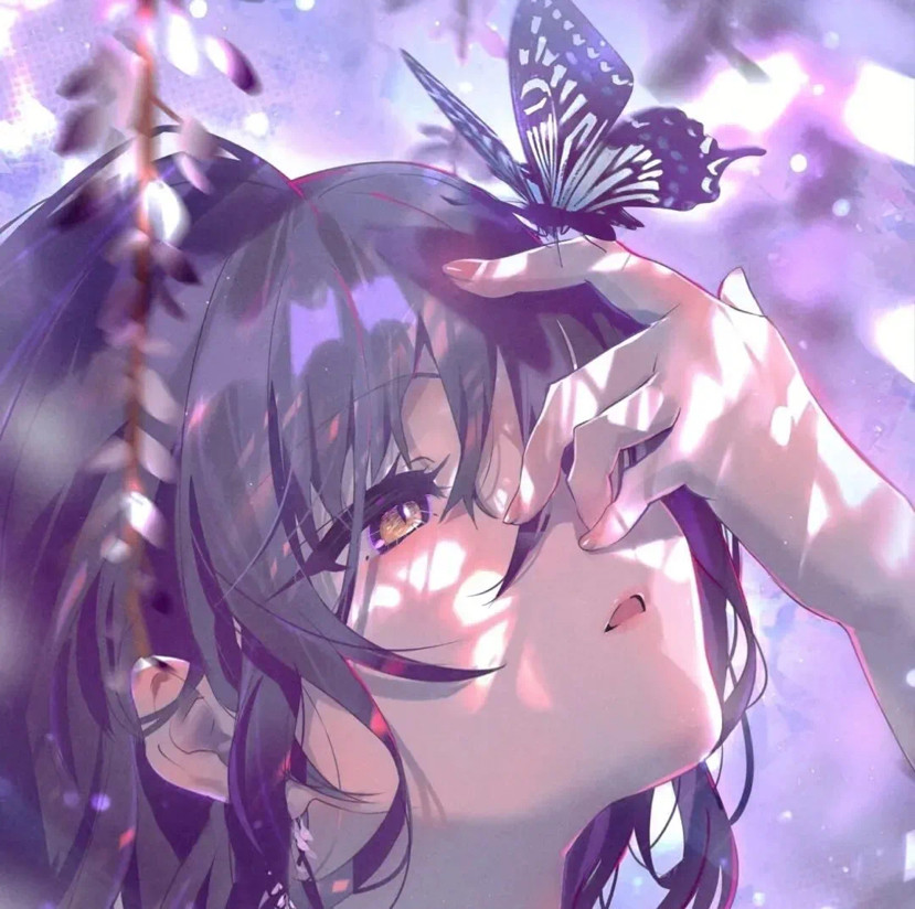 压迫感十足的动漫女生头像