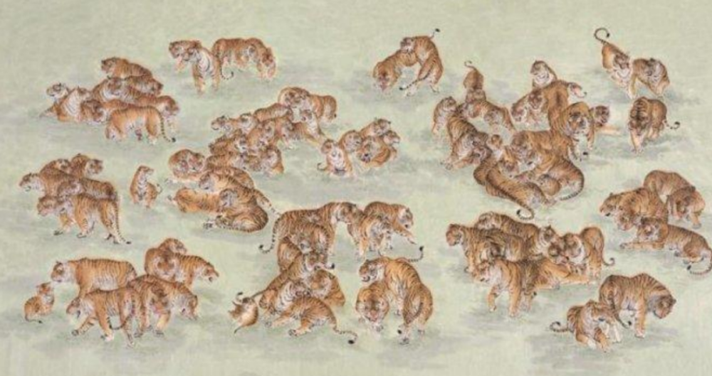 然而,有一幅收藏在台北故宫博物院的名画《峰虎图》,与世间任何的虎画