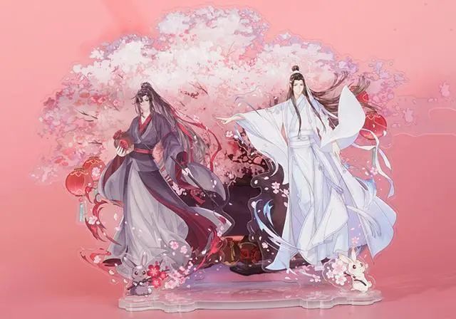 《魔道祖師》好看精緻的立牌,忘羨大婚入手不虧,櫻花背景美到哭泣!