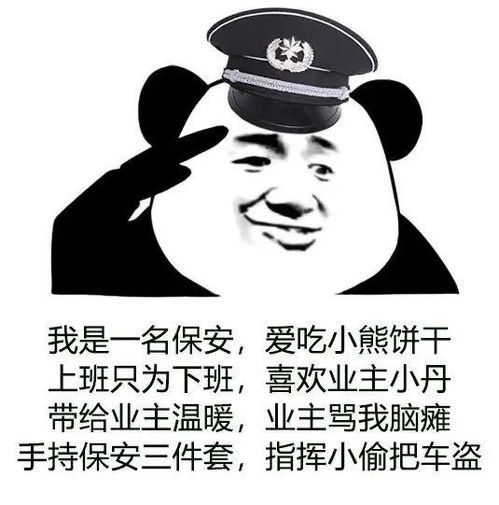 保安日记表情包:对不起 我是一名保安